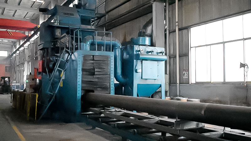 kelly bar shot blasting process